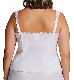 Plus Cotton Batiste Camisole White 44