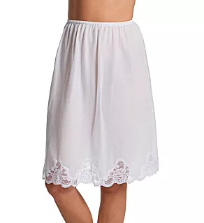 Cotton Batiste 23 Inch Half Slip White S