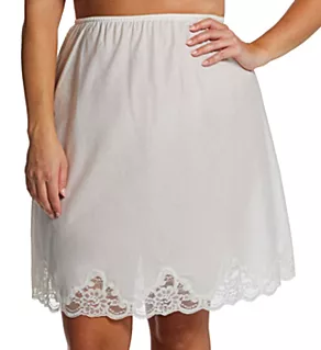 Plus Cotton Batiste 23 Inch Half Slip Ivory 3X