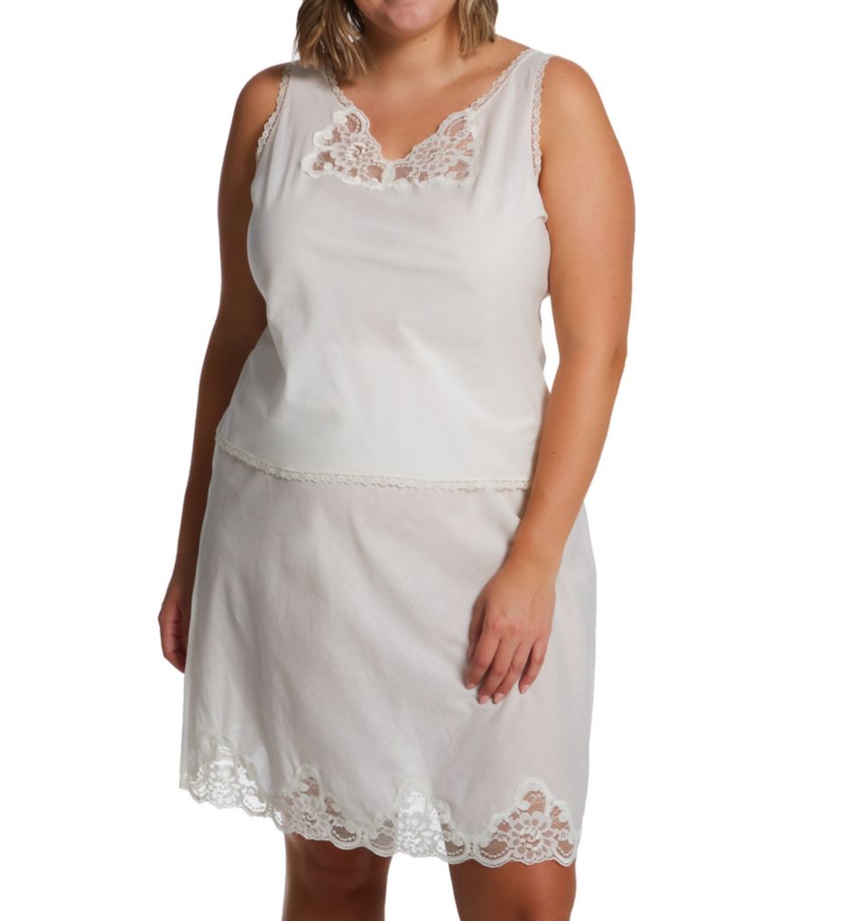 Shadowline Plus Cotton Batiste 23 Inch Half Slip 4537X - Image 4