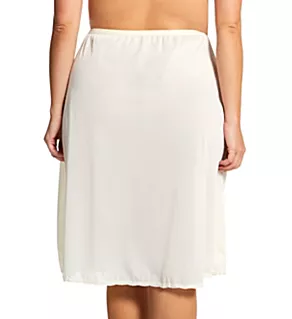 Plus Size Flare Half Slip 28 Inch Ivory 1X