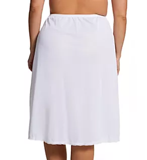 Plus Size Flare Half Slip 28 Inch White 3X