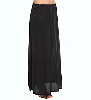 38 Inch Long Flare Half Slip Black S