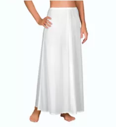 38 Inch Long Flare Half Slip White S