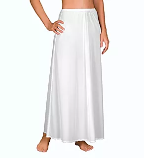 38 Inch Long Flare Half Slip White S