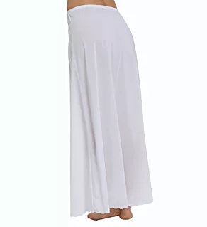 38 Inch Long Flare Half Slip White S