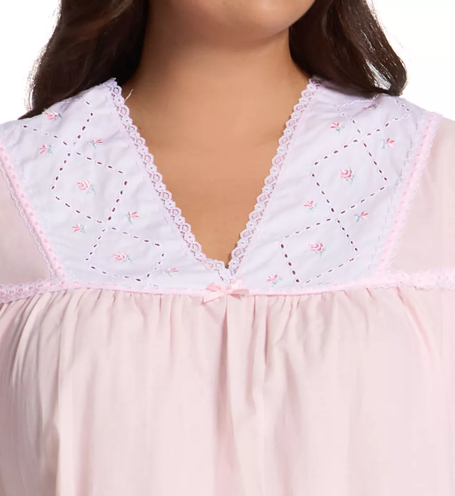 Cotton Batiste Gown Pink 1X