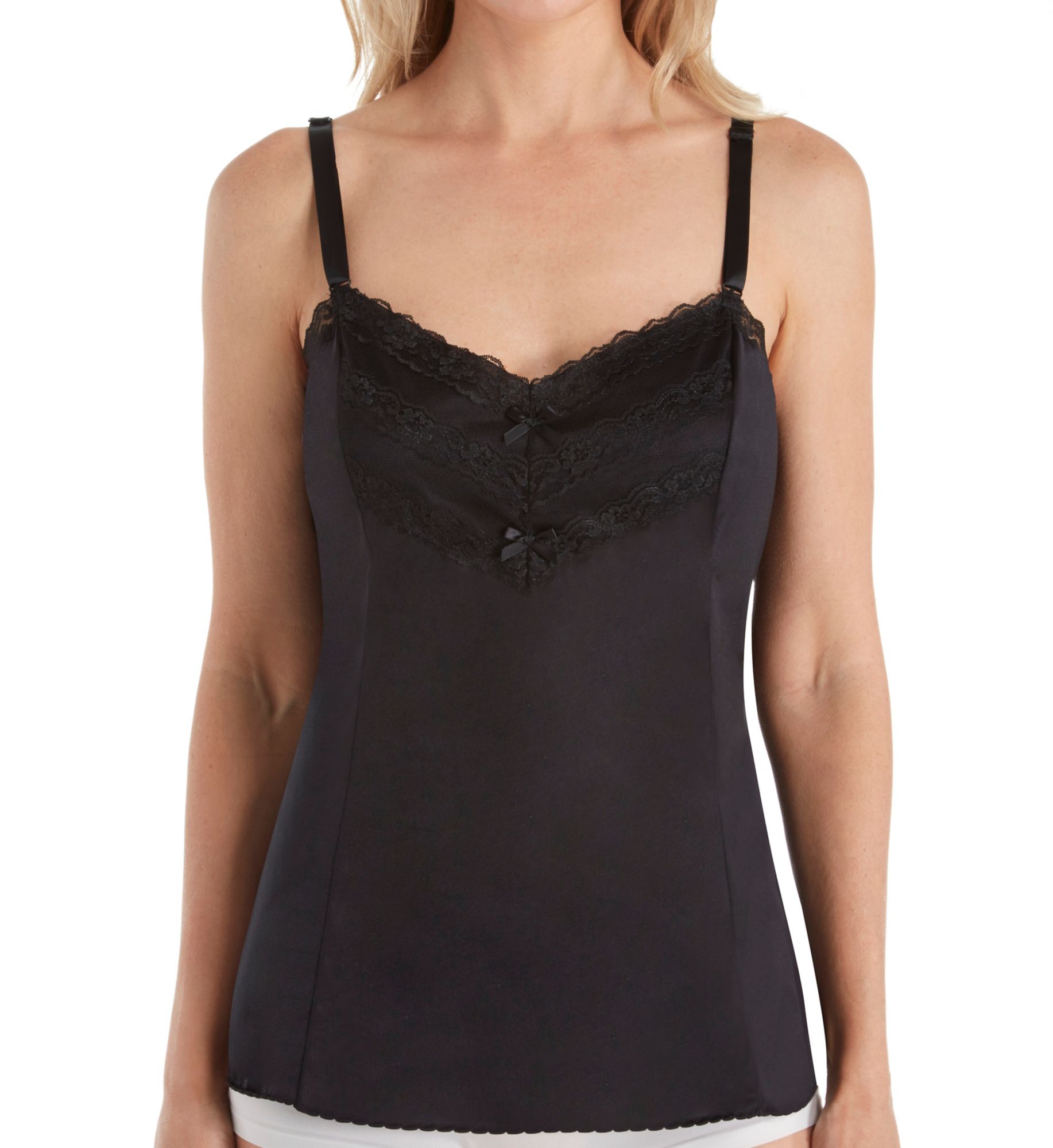 Shadowline Lace Trim Camisole Black L  - Image 1