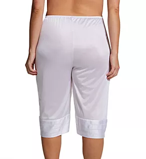 Plus Size Adjustable Length Culottes White 1X