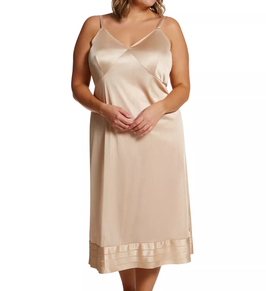 Plus Size Adjustable Length Full Slip Nude 44