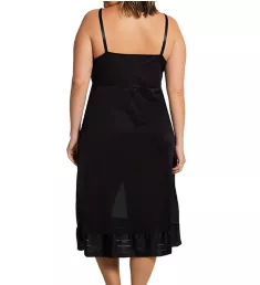 Plus Size Adjustable Length Full Slip Black 44