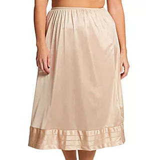 Plus Size Adjustable Length Half Slip Nude 1X