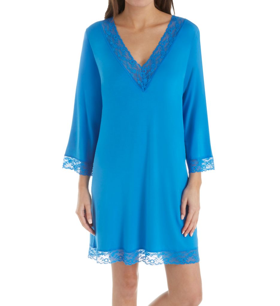 Before Bed 36 Inch Lace Trim Sleepshirt-fs