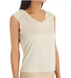 Nylon Padded Shoulder Camisole Beige S