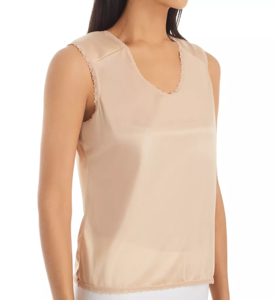 Nylon Padded Shoulder Camisole Nude S