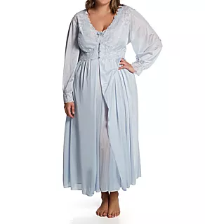 Plus Silhouette 54 Inch Coat Silver 1X