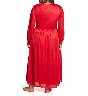 Plus Silhouette 54 Inch Coat Red 1X