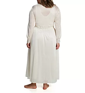 Plus Silhouette 54 Inch Coat Ivory 1X