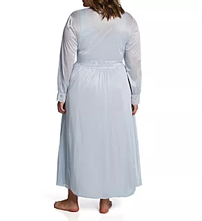 Plus Silhouette 54 Inch Coat Silver 1X