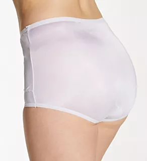 Dixie Belle Scallop Trim Full Brief Panty - 3 Pack White 5