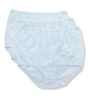 Plus Size Dixie Belle Scallop Trim Brief - 3 Pack Blue 12