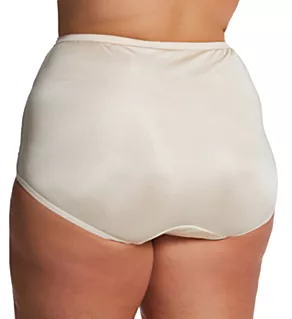 Plus Size Dixie Belle Scallop Trim Brief - 3 Pack Beige 13