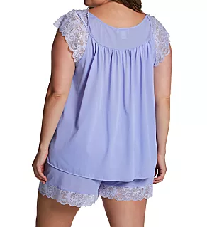 Plus Twilight Nylon Tricot Short PJ Set