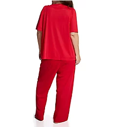 Plus Petals Pajama Set Red 3X
