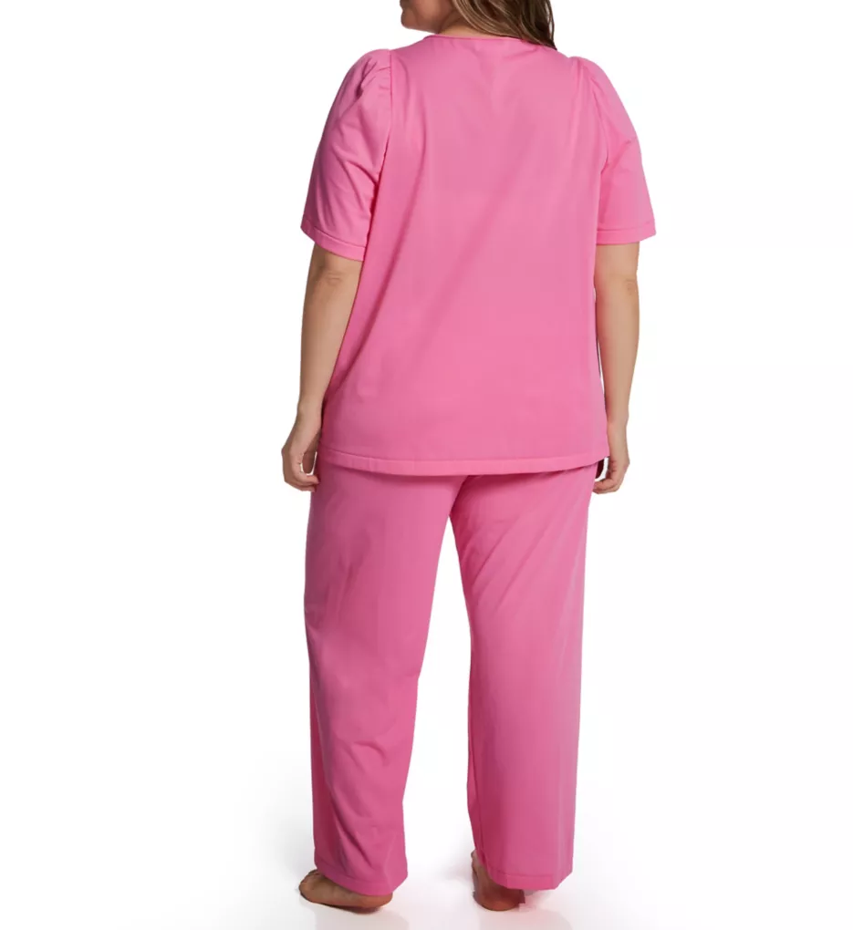 Plus Petals Pajama Set Rosy Pink 1X