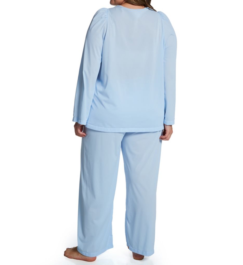 Plus Petals Long Sleeve Pajama Set-bs