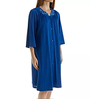 Petals Embroidered Yoke Coat Navy S