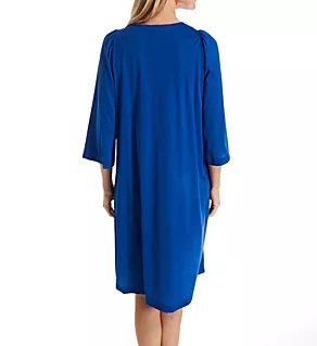 Petals Embroidered Yoke Coat Navy S