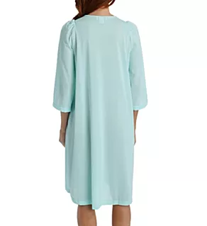 Petals Embroidered Yoke Coat SeaFoam S