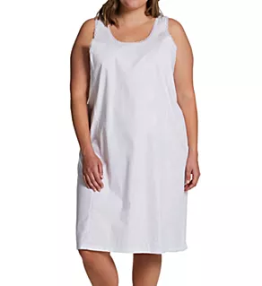 Plus 24 Inch Cool Cottons Full Slip White 42