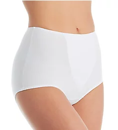Cotton Blend Full Brief with Tummy Panel White M