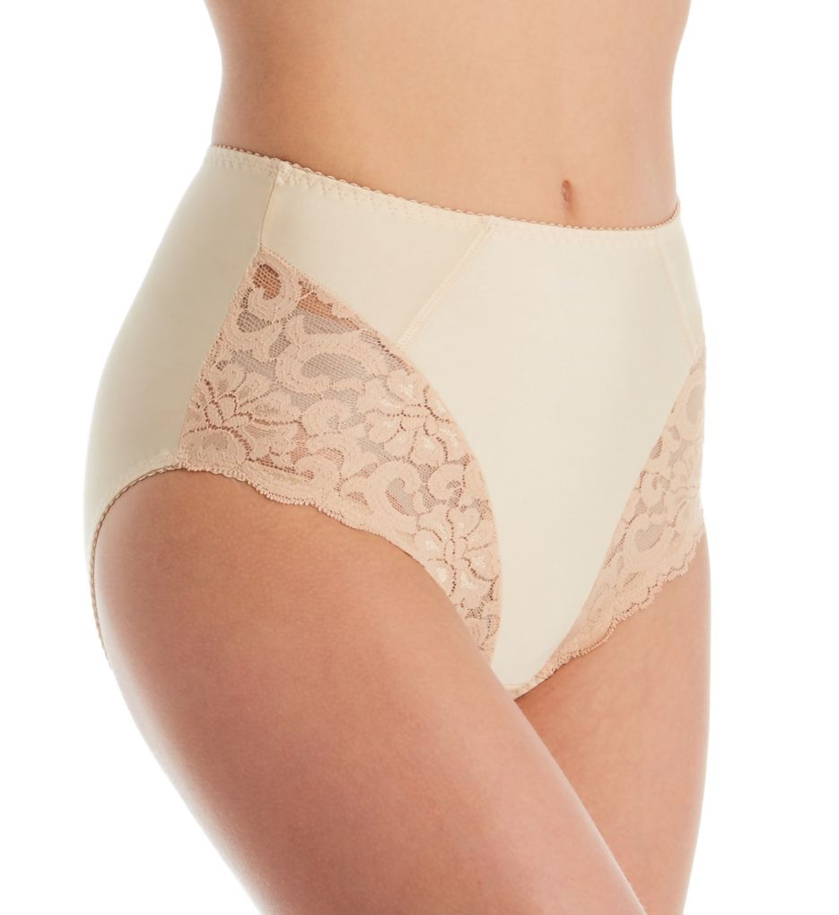 Hi-Cut Control Brief with Lace