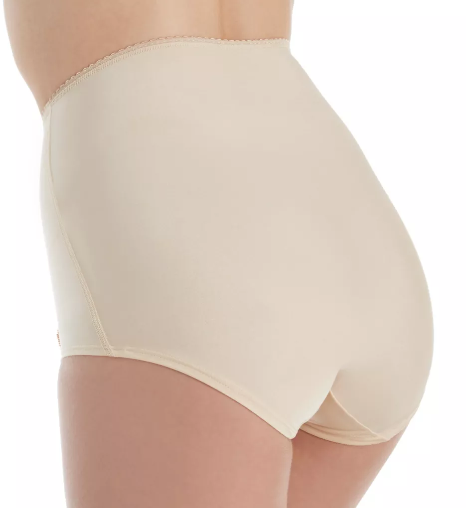 Smoothing High Waist Full Brief Panty with Lace Nude S