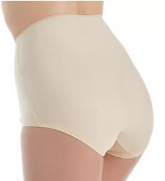 Smoothing High Waist Full Brief Panty with Lace Nude S