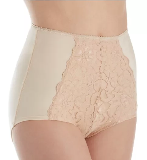 Shape Smoothing High Waist Full Brief Panty with Lace S4002