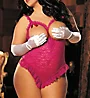 Shirley of Hollywood Plus Size Open Cup Teddy With Open Crotch 2497X - Image 1