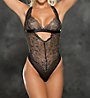 Shirley of Hollywood Two Tone Stretch Lace Teddy