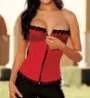 Shirley of Hollywood Satin and Spandex Corset Top 25953 - Image 1