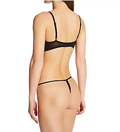 Two Piece Bra and G-String Set Black/Gold S