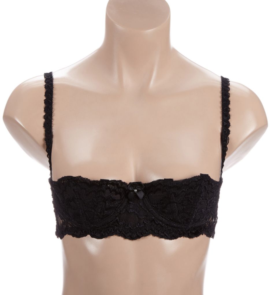 Patent Leather and Soft Foam Shelf Cup Bra Set Black 32 by Shirley of  Hollywood