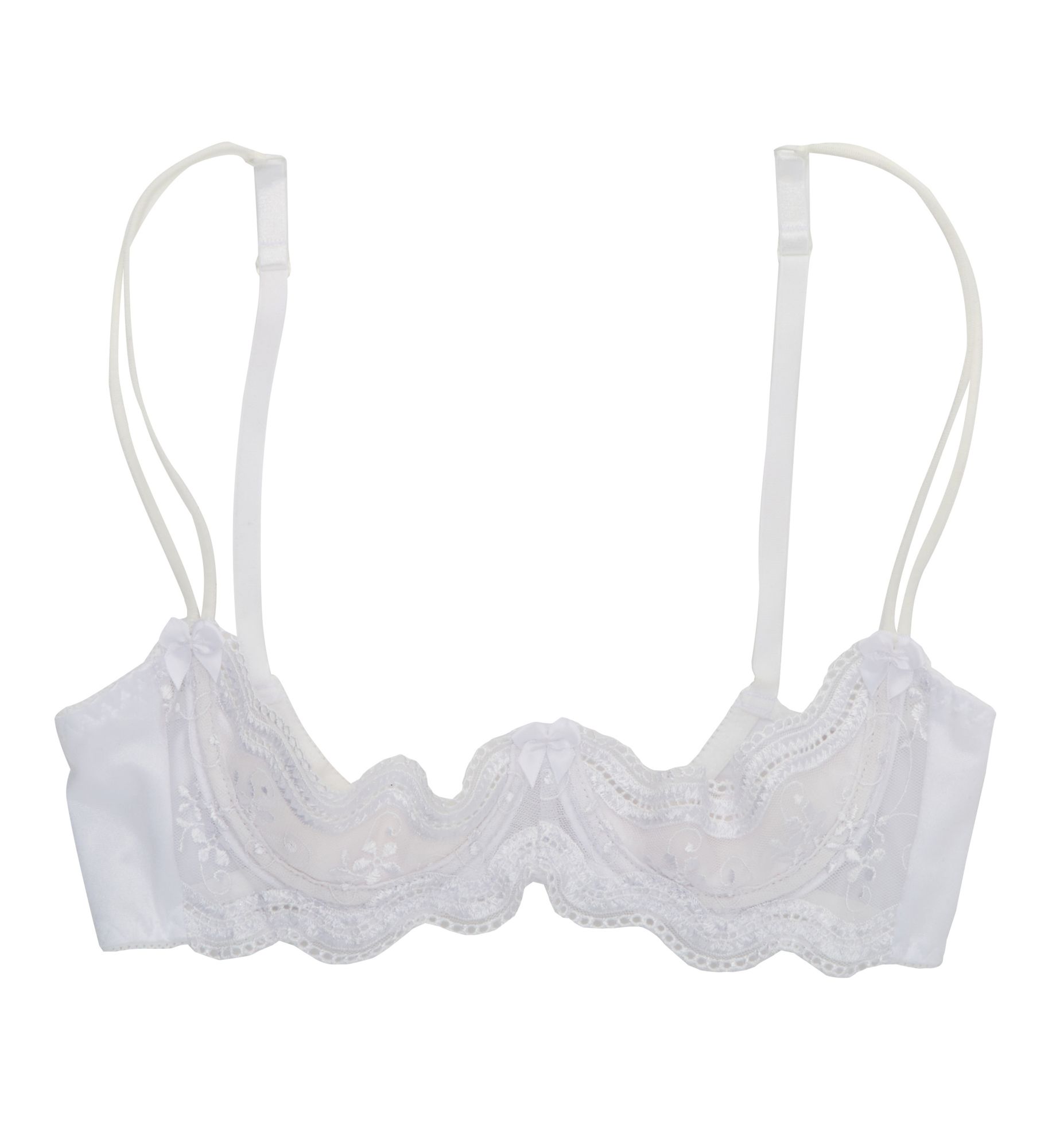 Shirley of Hollywood 331 Scalloped Embroidery Shelf Bra | eBay
