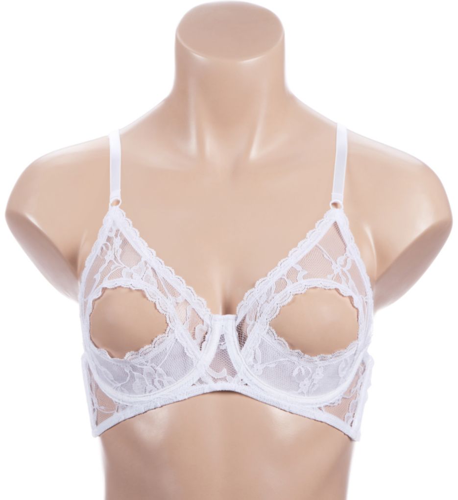 Lace Underwire Open Tip Bra-fs