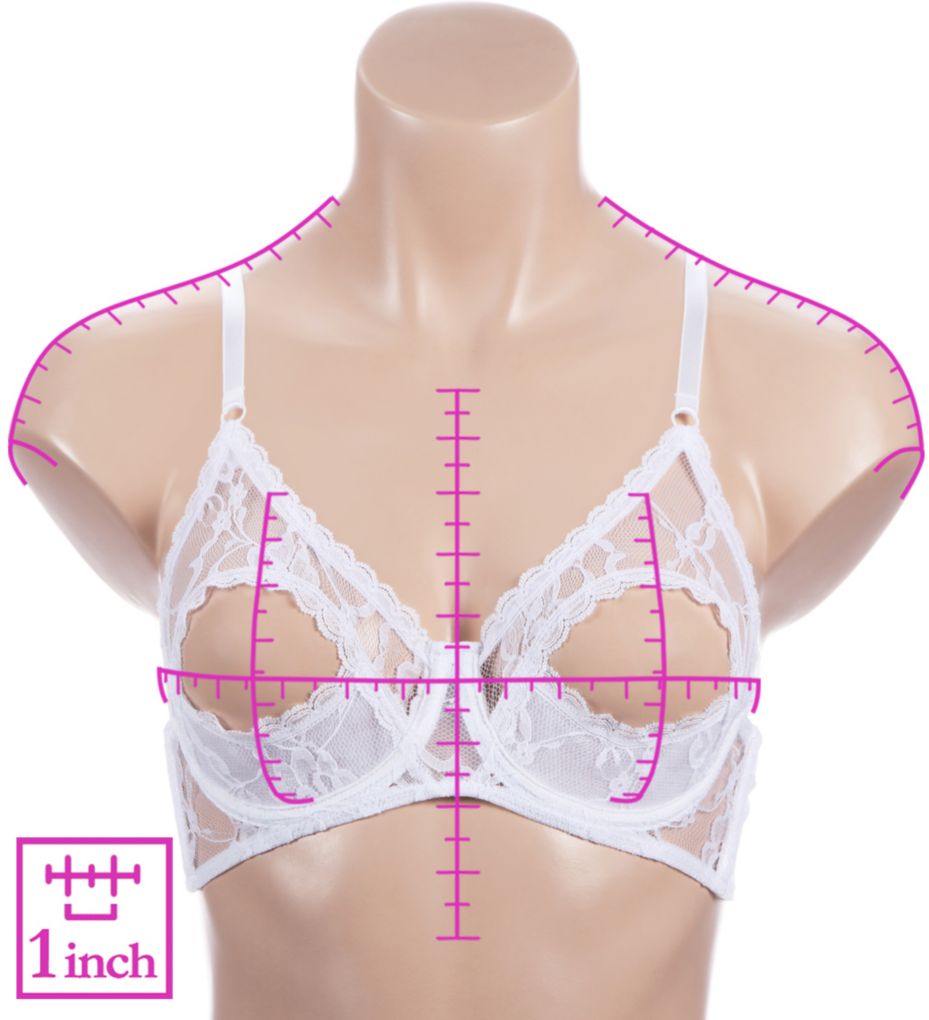 Lace Underwire Open Tip Bra-ns7