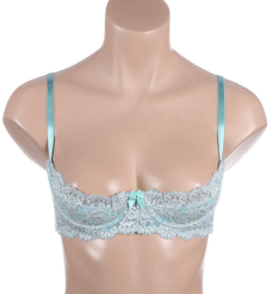 Textronic Stretch Lace Shelf Bra-fs