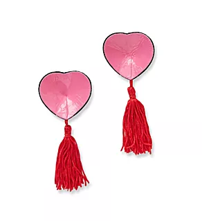 Satin and Rhinestone Heart Shaped Pasties