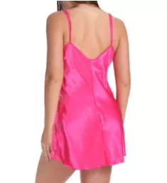 Plus Size Charmeuse Lace Up Chemise